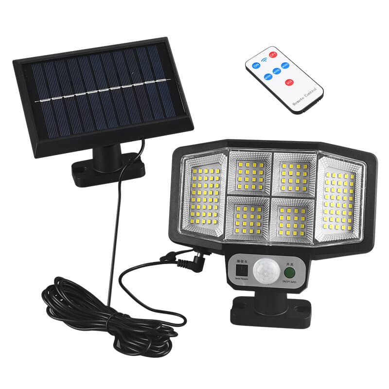 چراغ خورشیدی دیواری با پنل جدا مدل 146SMD — تصویر ۷