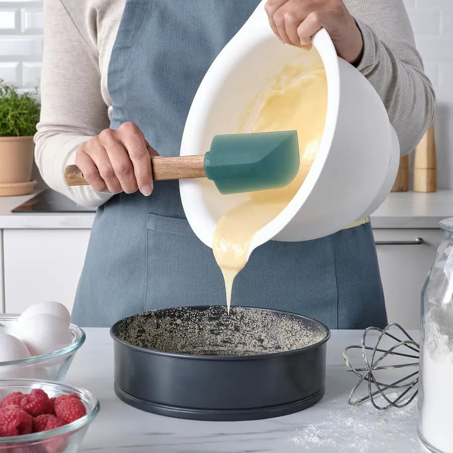 کفگیر ست ۲ عددی چوبی/خاکستری تیره-سبز ایکیا مدل BÄCKRÖDING — تصویر ۳