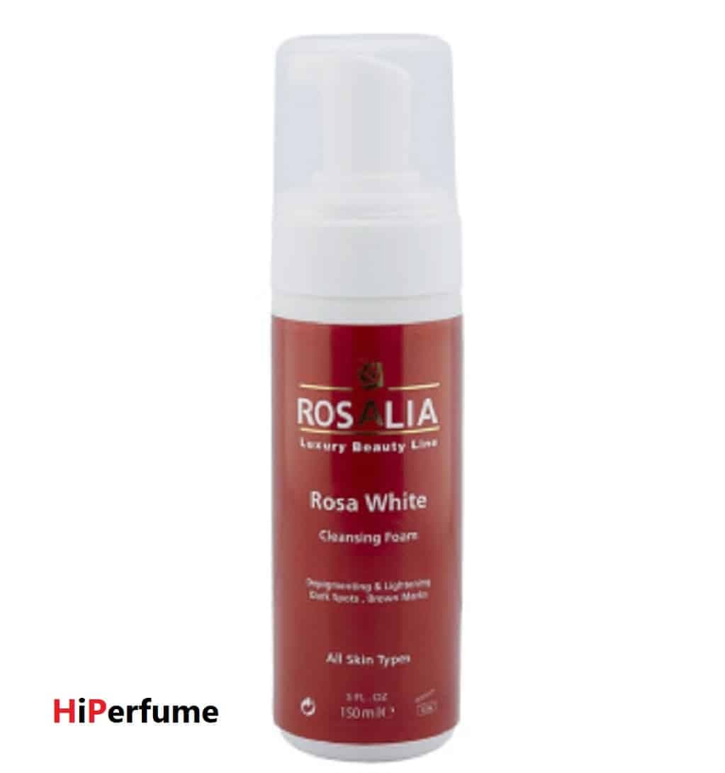 فوم شستشو روشن کننده رزالیا مدل Rosa White حجم 150 میلی لیتر