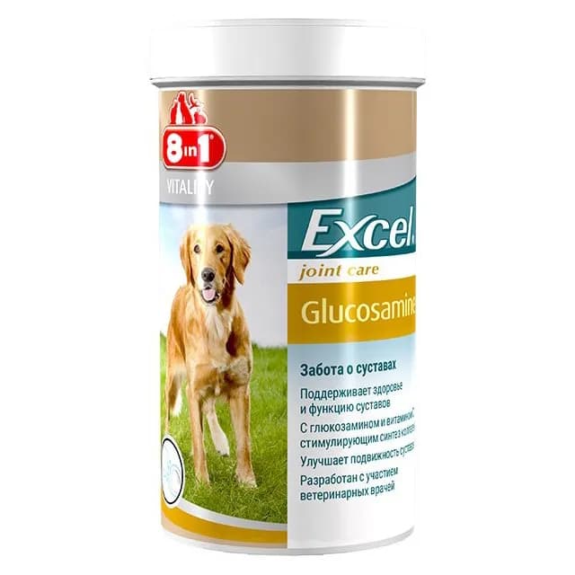 قرص گلوکزامین اکسل مناسب تقویت مفاصل سگ 110 عددی 8in1 Excel Glucosamine