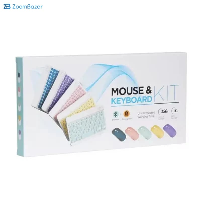 موس و کیبورد بیسیم میکاسو مدل KB-M030 — تصویر ۳