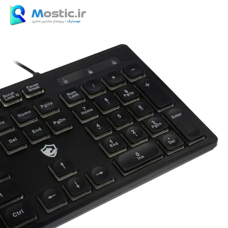 کیبورد باسیم گیمینگ بیاند نورپردازی RGB به همراه حروف حک شده فارسی مدل BGK-2010 — تصویر ۵