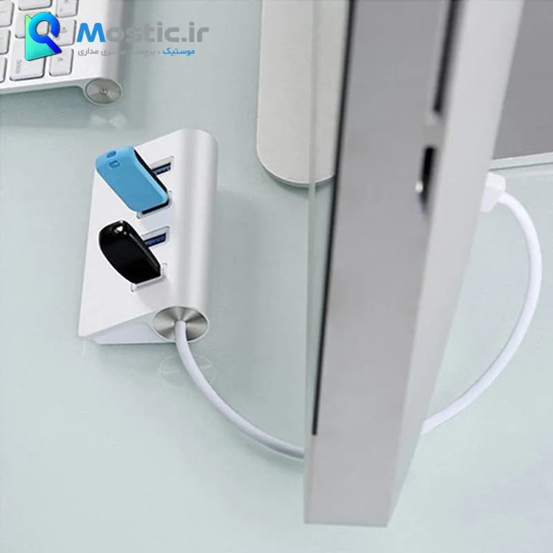هاب 4 پورت USB 3.0 کلید دار گریت با سرعت 5Gbps — تصویر ۱۱