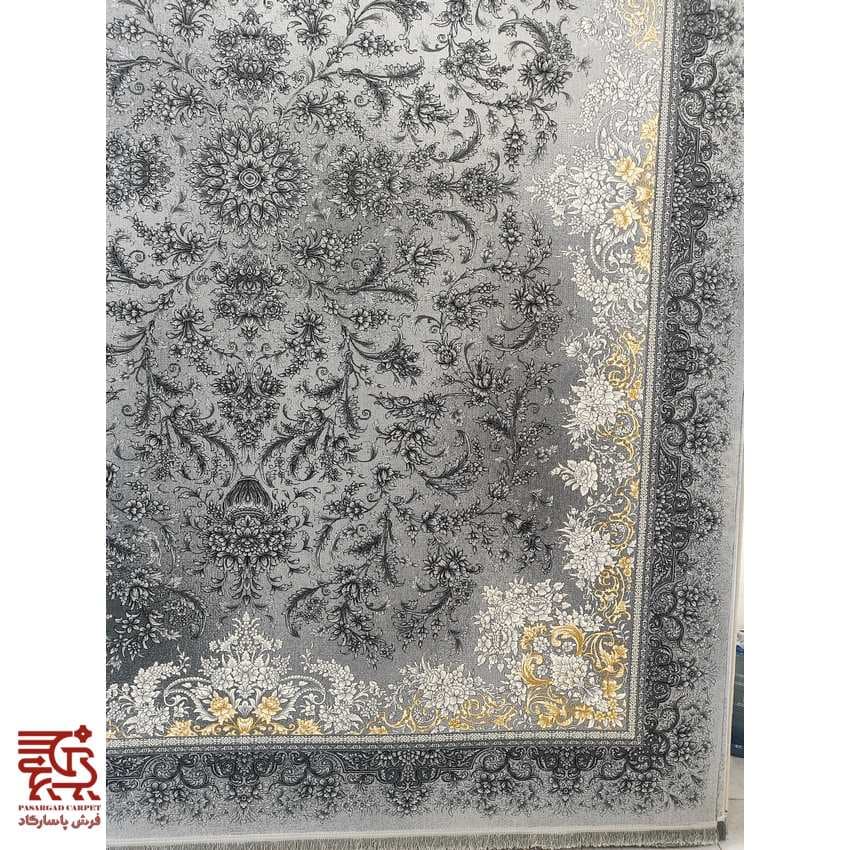 فرش مدرن طوسی طرح سیما 700 شانه — تصویر ۳