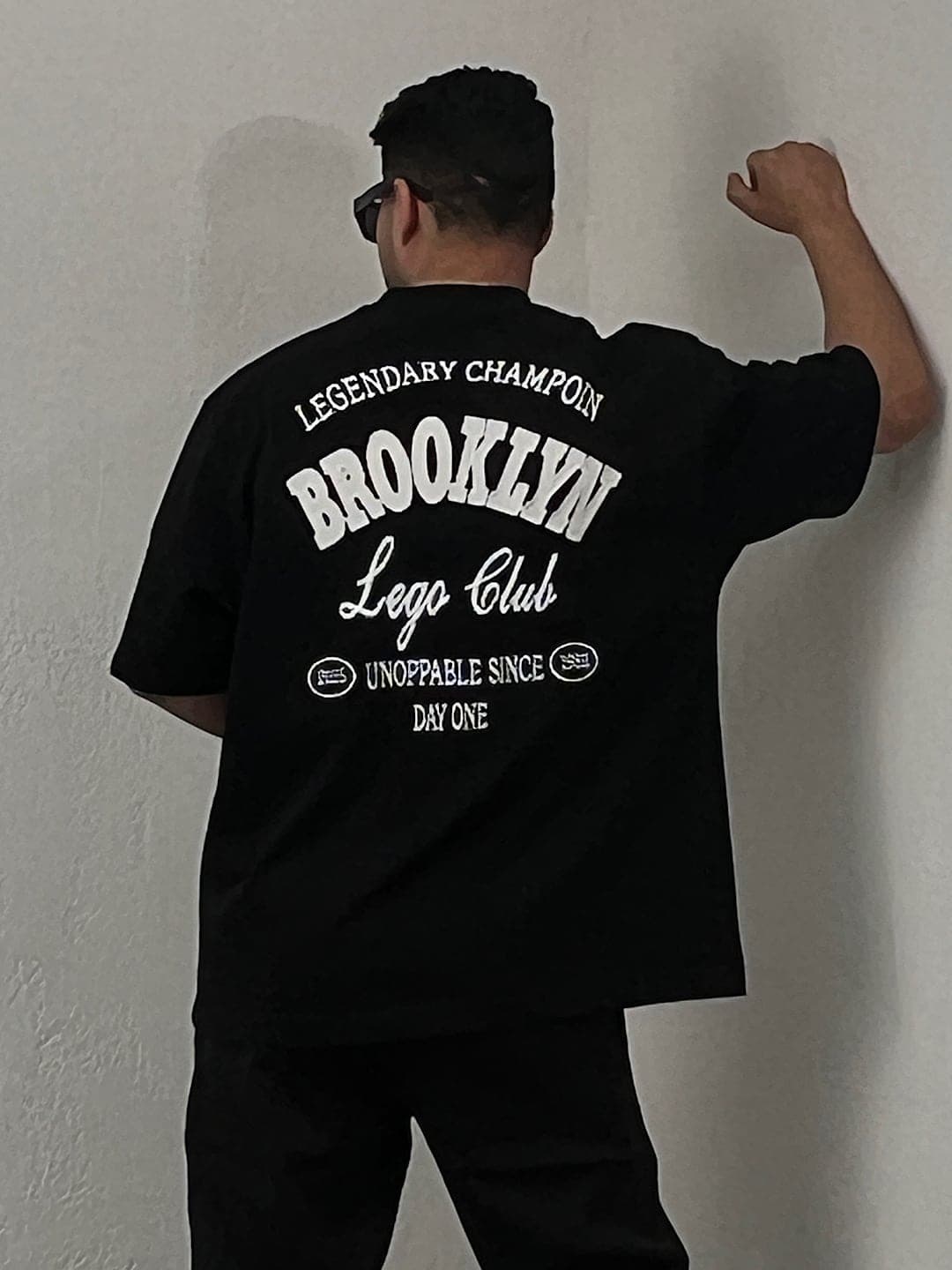 تیشرت مردانه گلدوزی BROOKLYN