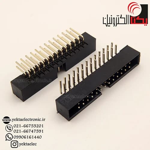 باکس هدر 26 پین نری رایت انگل 2.54میلیمترBOX26 — تصویر ۶