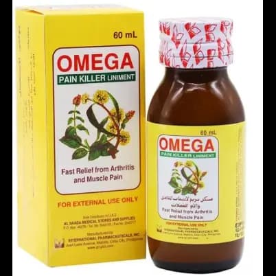 روغن تسکین درد امگا مسکن فوری مفاصل و عضلات ۶۰ میل Omega Pain Killer Liniment — تصویر ۲