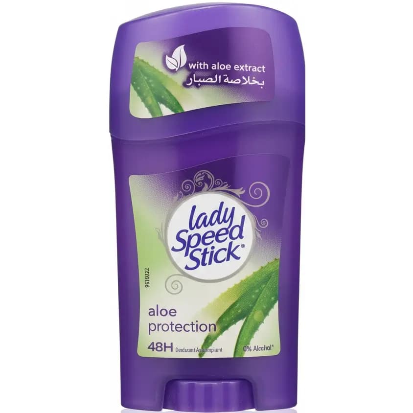 استیک دئودورانت و ضد تعریق لیدی اسپید بدون الکل آلوئه پروتکشن 48 ساعته-45گرم Lady Speed Stick Aloe Protect Deodorant Stick — تصویر ۶