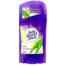استیک دئودورانت و ضد تعریق لیدی اسپید بدون الکل آلوئه پروتکشن 48 ساعته-45گرم Lady Speed Stick Aloe Protect Deodorant Stick — تصویر ۴