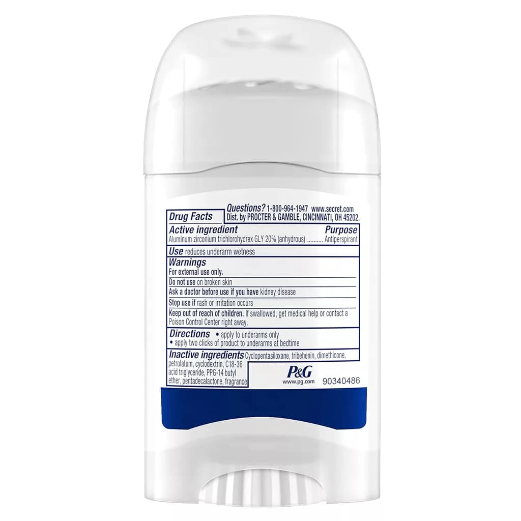 مام ضد تعریق کلینیکال سکرت محافظ پوست حساس ۷۲ ساعته Secret Free & Sensitive Clinical Strength 72 Hour Soft Solid — تصویر ۱۲