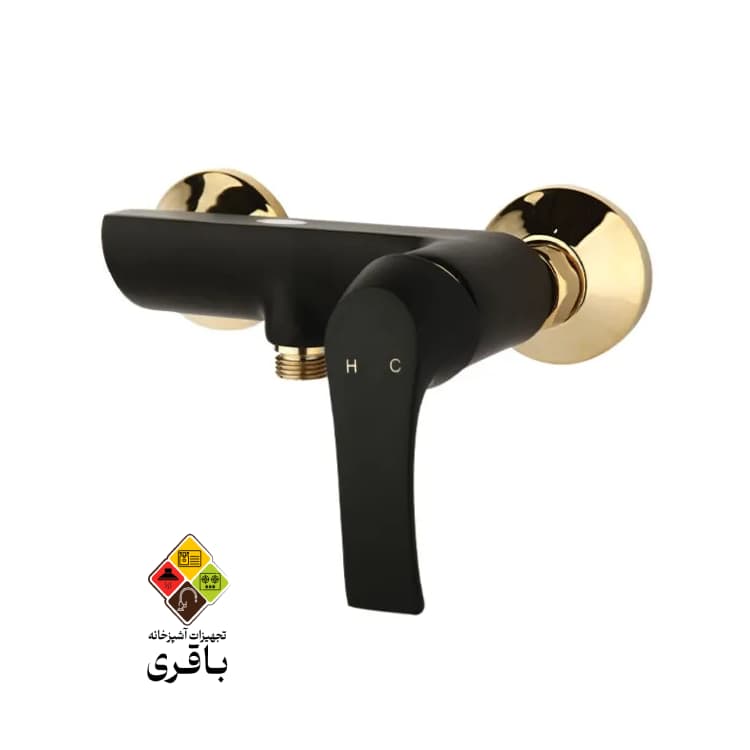 شیر توالت مدل لوتوس مشکی راسان — تصویر ۴