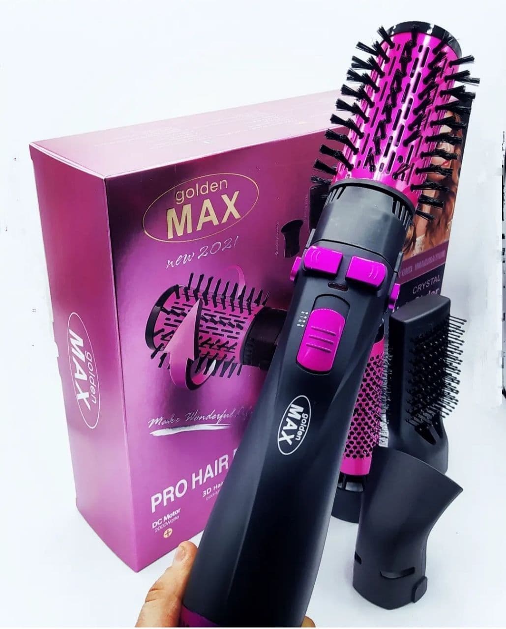 سشوار چرخشی 4 کاره گلدن مکس NEW 2021 Golden Max مدل HZ-904 — تصویر ۵