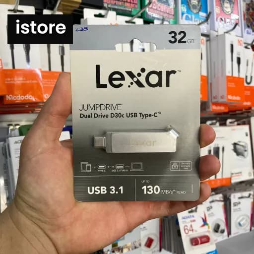 فلش مموری لکسار JumpDrive D30C 32GB OTG — تصویر ۱۰