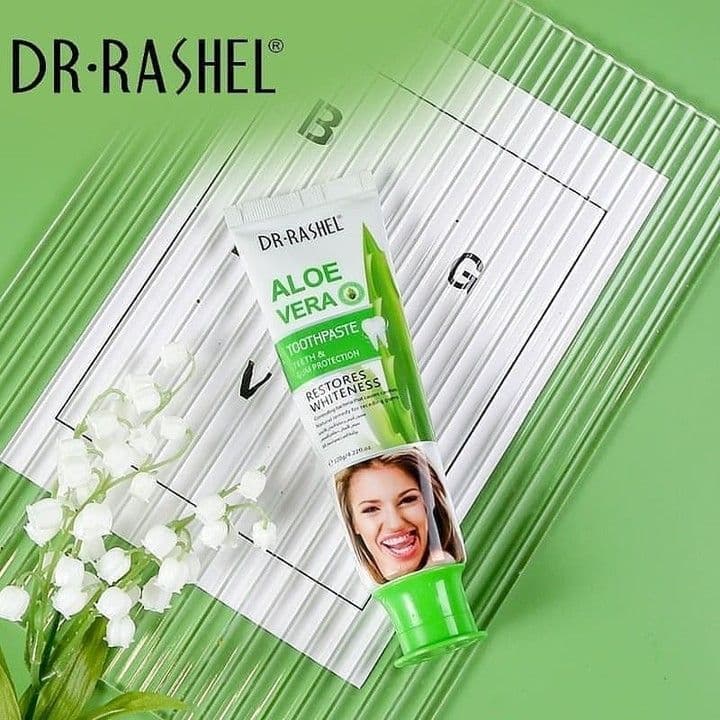 خمیردندان آلوورا دکتر راشل اورجینال 120گرم DR.RASHEL Aloe Vera Toothpaste — تصویر ۱۰