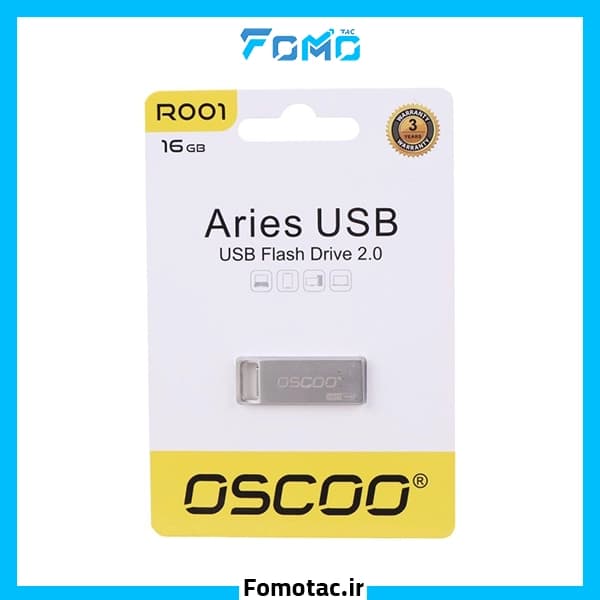 فلش مموری 32 گیگابایتی USB 2.0 اوسکو (OSCOO) مدل R001 — تصویر ۳