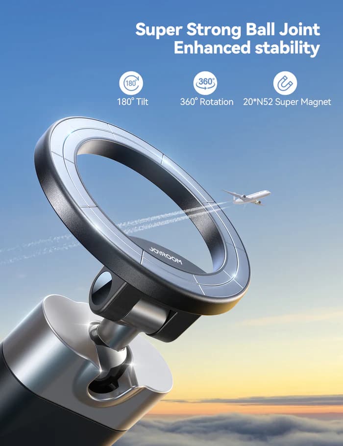 پایه نگهدارنده مغناطیسی گوشی مسافرتی جویروم مدل Joyroom JR-ZS413 magnetic travel holder — تصویر ۹