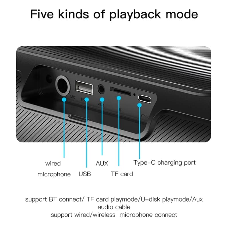 اسپیکر بلوتوثی قابل حمل یسیدو مدل Yesido YSW19 speaker — تصویر ۳