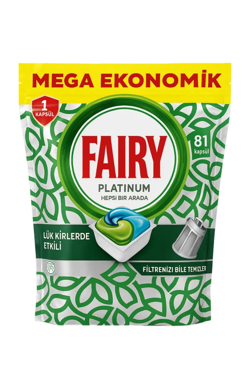 قرص ماشین ظرفشویی فیری مدل Platinum بسته 81 عددی — تصویر ۷