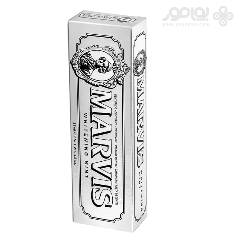 خمیر دندان سفید کننده مارویس مدل WHITENING MINT حجم 85 میل — تصویر ۴