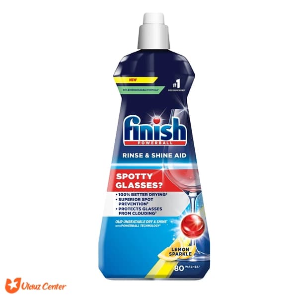 مایع جلادهنده ماشین ظرفشویی فینیش مدل Rinse – Shine با رایحه لیمو 800 میل