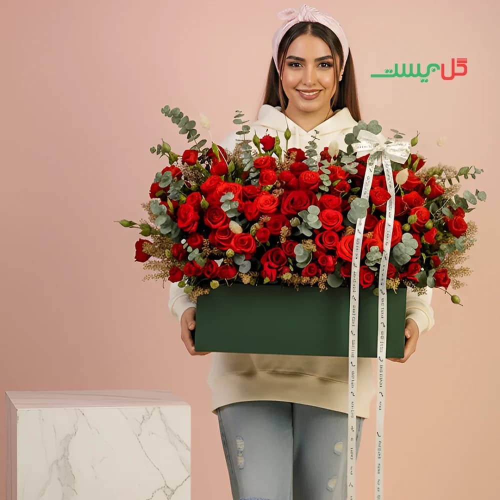 ❤️ باکس گل سارای | گل فروشی گل بیست — تصویر ۳
