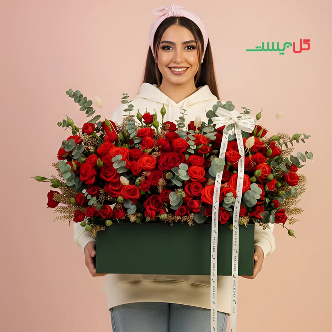 ❤️ باکس گل سارای | گل فروشی گل بیست — تصویر ۲