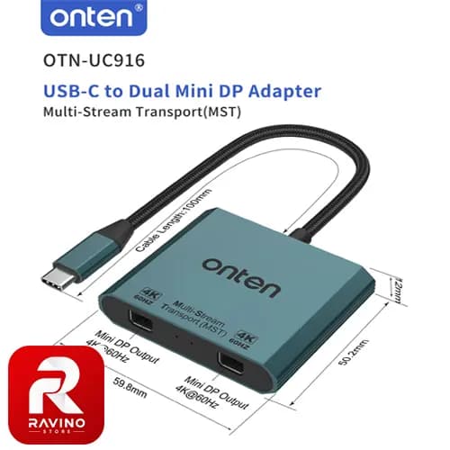 تبدیل تصویر USB-C اونتن مدل OTN-UC916 — تصویر ۴