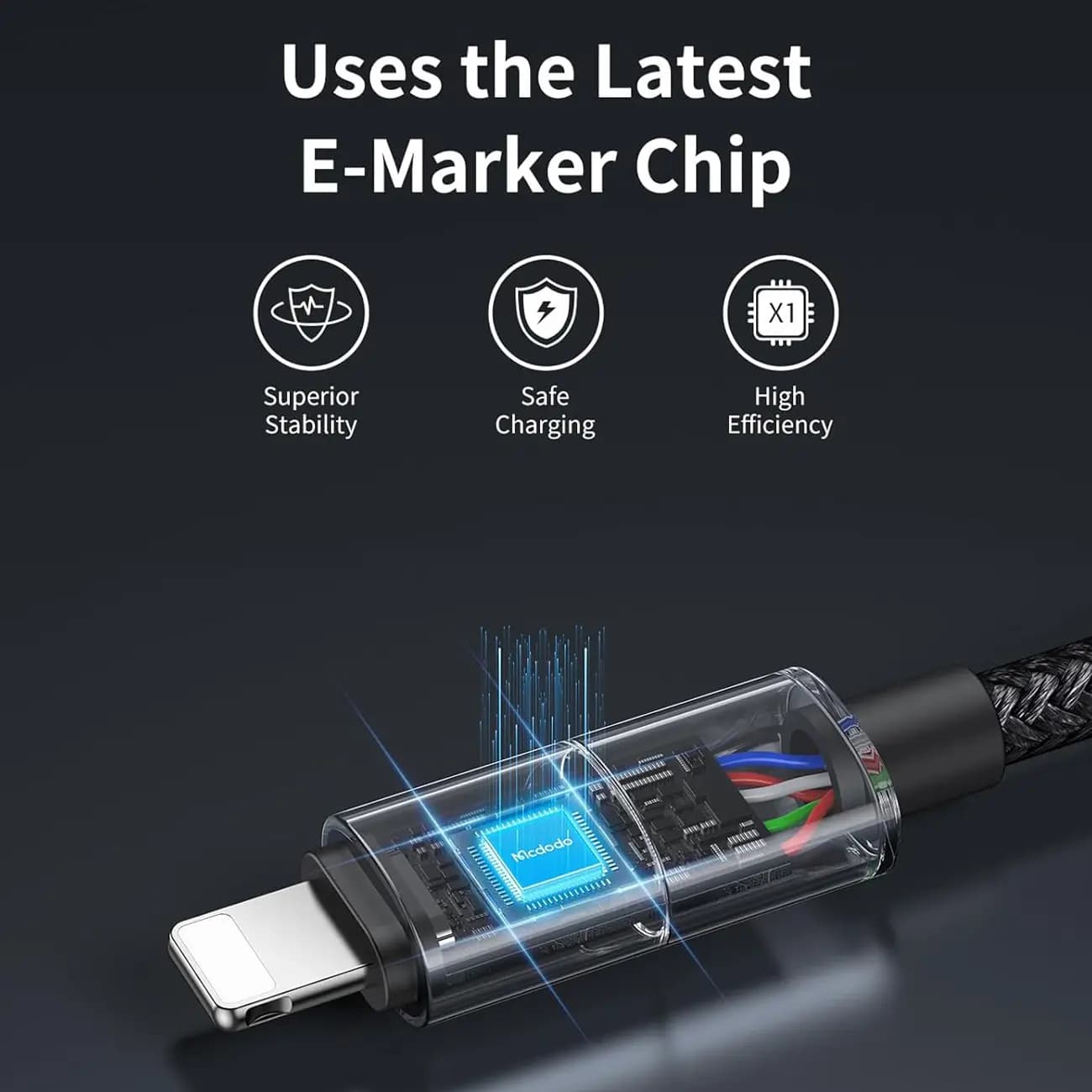 کابل فستشارژ USB به لایتنینگ مکدودو 3 آمپر مدل CA-8170 — تصویر ۱۱
