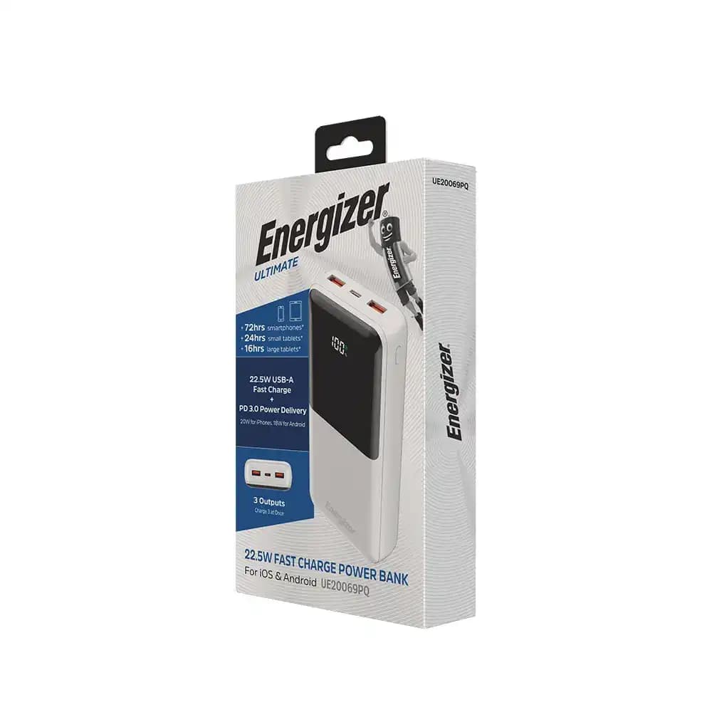 پاور بانک انرجایزر مدل Energizer UE20069PQ ظرفیت 20000 میلی آمپر — تصویر ۱۱