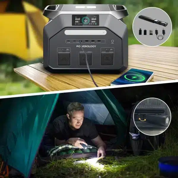 پاور استیشن پاورولوژیDynamic1800 توان ۱۸۰۰ وات قابل حمل مدل PWP1800WBK — تصویر ۷