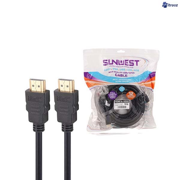 کابل 10متری hdmi سان وست sunwest