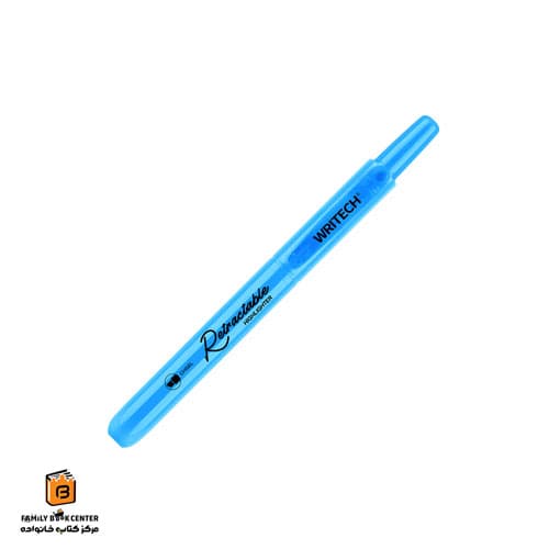 هایلایتر فشاری آبی نئونی رایتک (WRITECH) — تصویر ۴