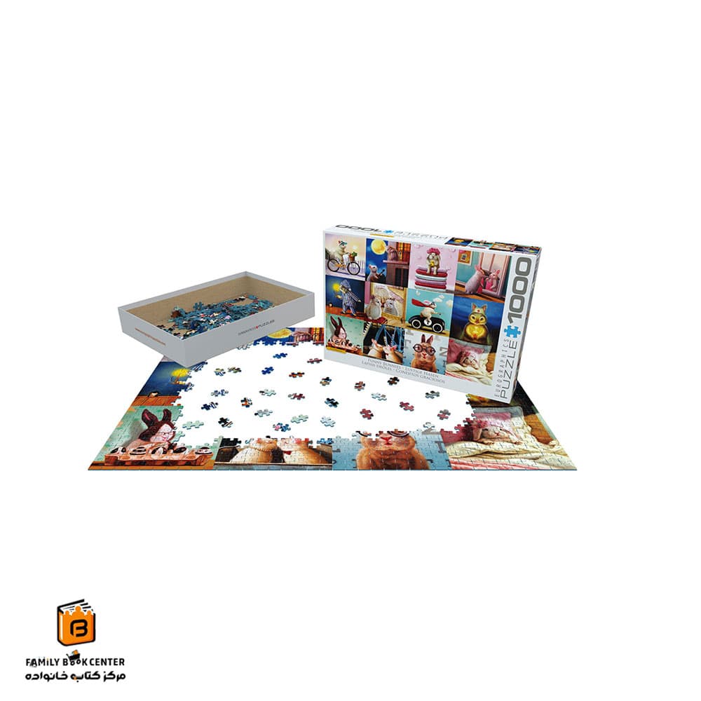 پازل 1000 تکه (6000-5693 ) Funny Bunnies یوروگرافیکس (Euro ghraphics) — تصویر ۳