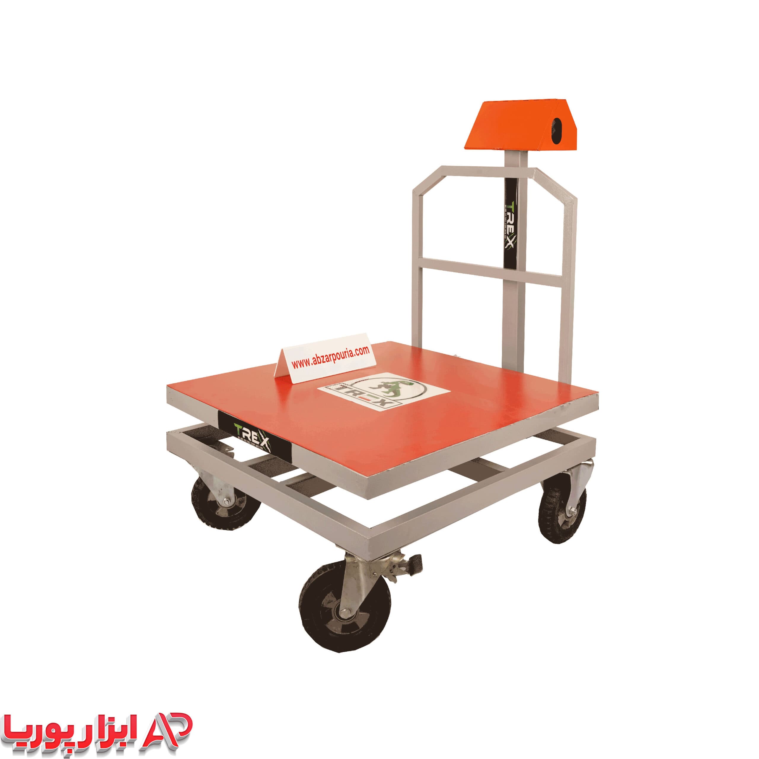 باسکول 500 کیلویی محک بدنه تیرکس 80*80 + چرخ صنعتی — تصویر ۴