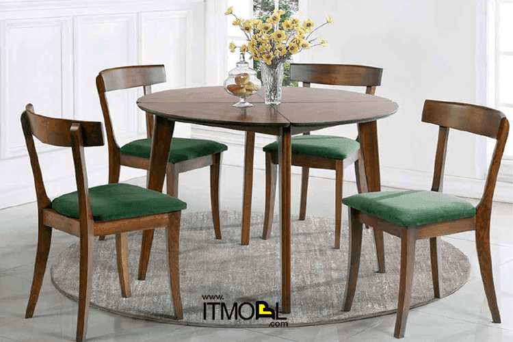 میز ناهارخوری مدل گرد 4 نفره DT1 — تصویر ۷