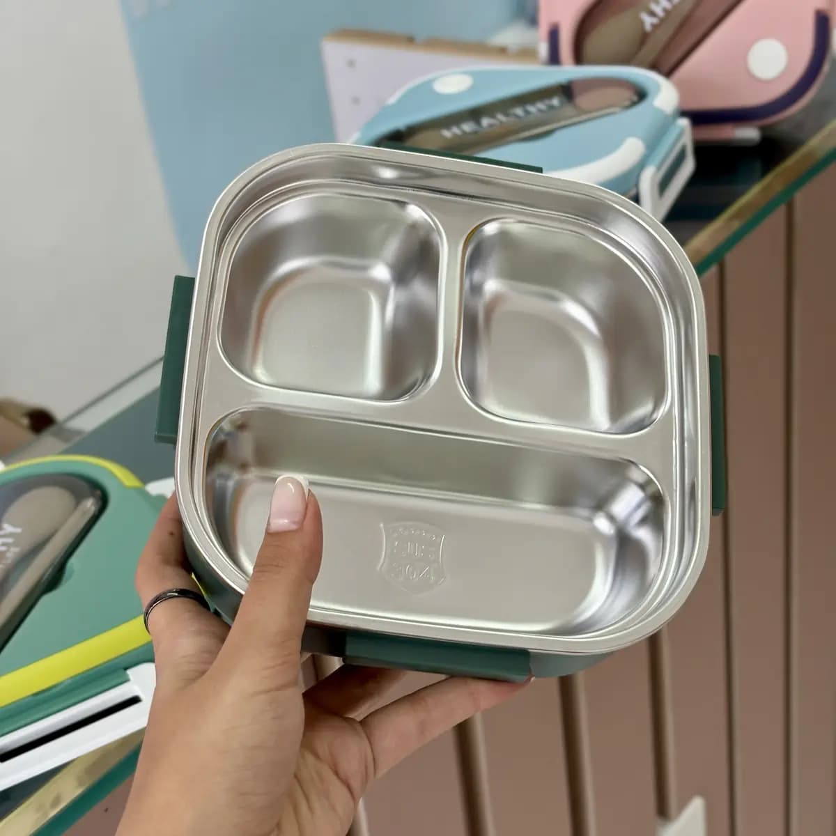 ظرف غذا داخل استیل هلسی HEALTHY — تصویر ۵