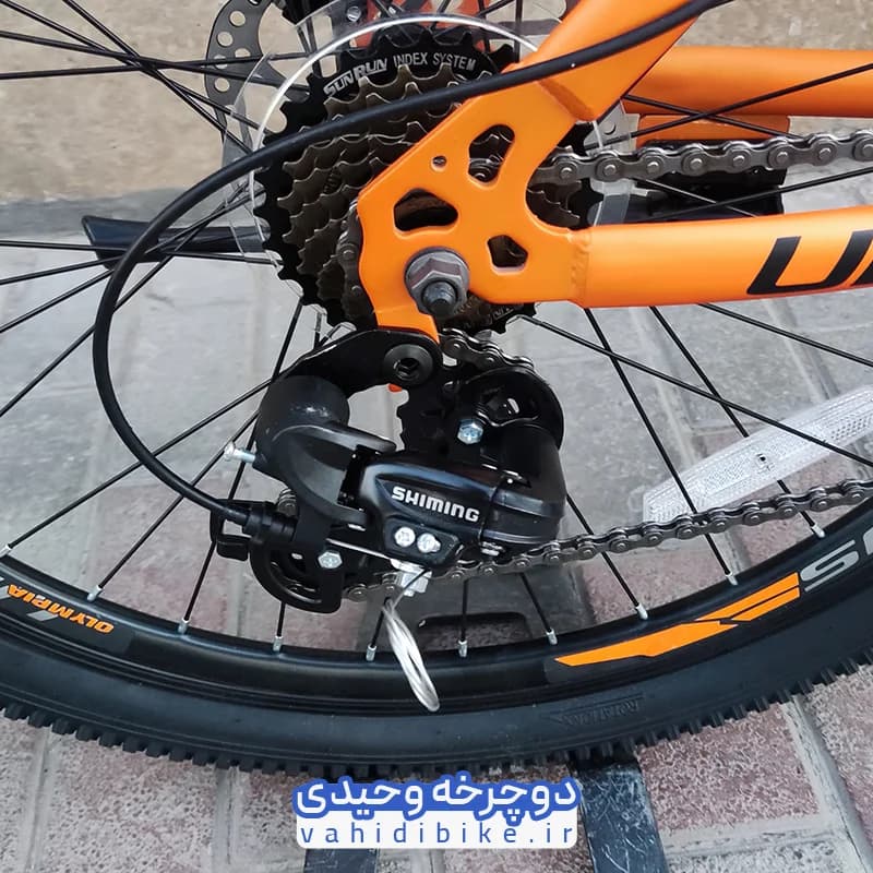 دوچرخه 26 المپیا مدل RED BULL | ردبول مشکی نارنجی — تصویر ۷
