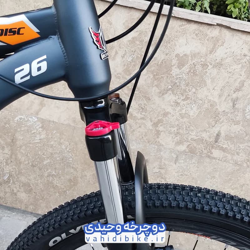 دوچرخه 26 المپیا مدل RED BULL | ردبول مشکی نارنجی — تصویر ۴
