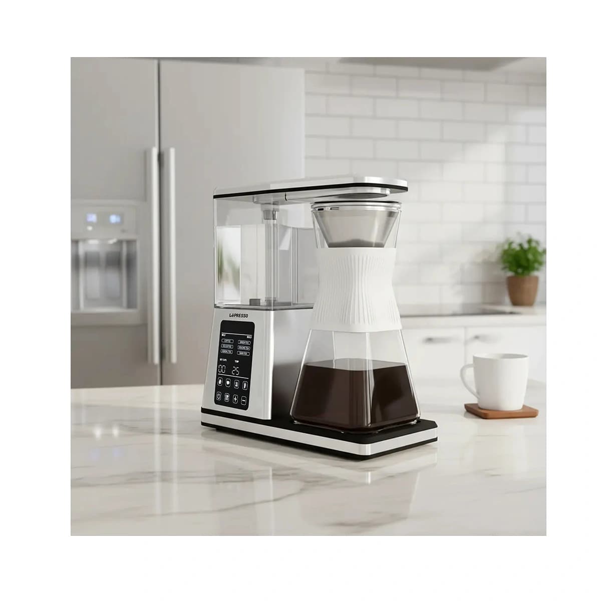 قهوهساز و چایساز قطرهای لپرسو Crystal Brew مدل LPCFM1236SI — تصویر ۵