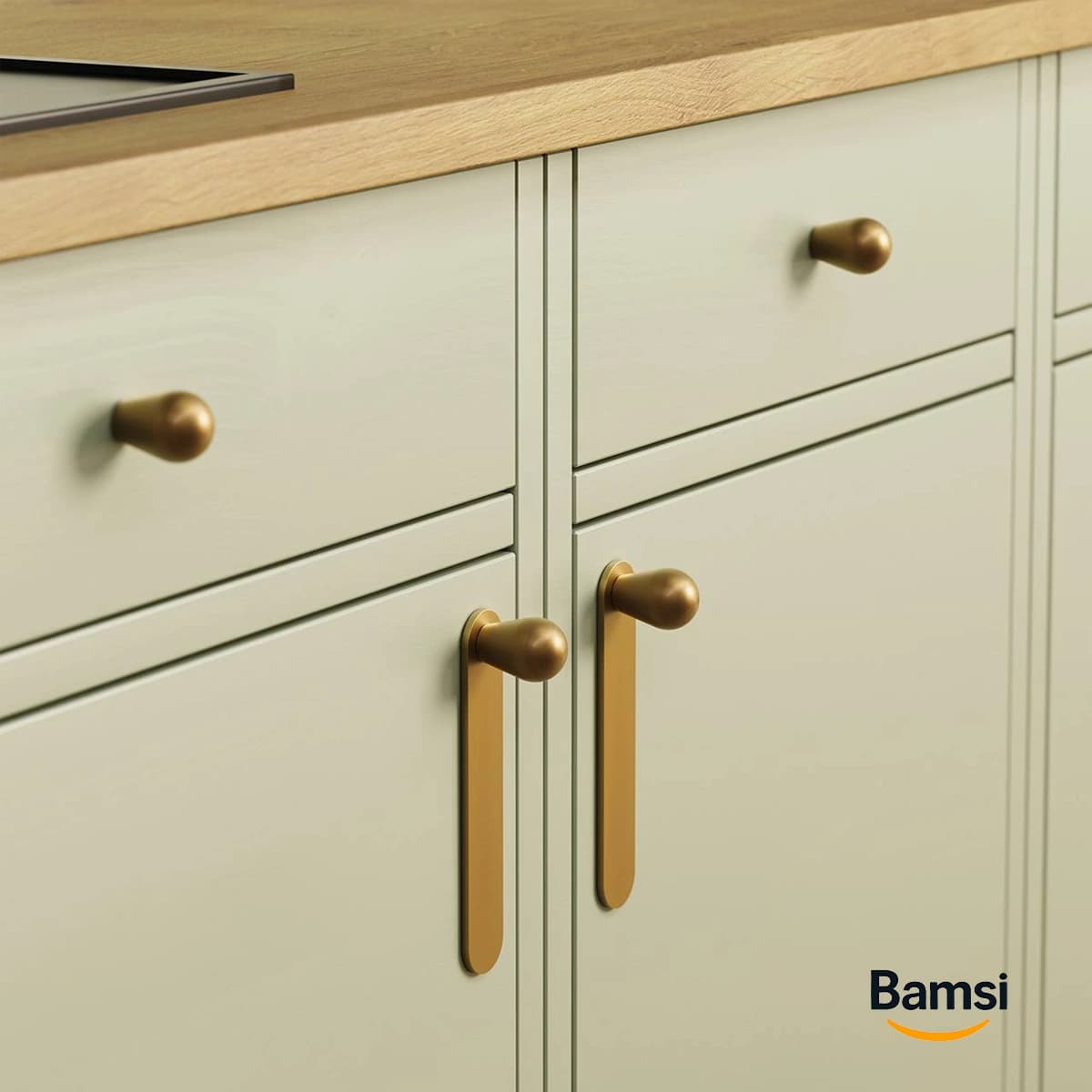 دستگیره کابینت کد C47 برونتیل تک پیچ و تک پیچ پلاک دار — تصویر ۴