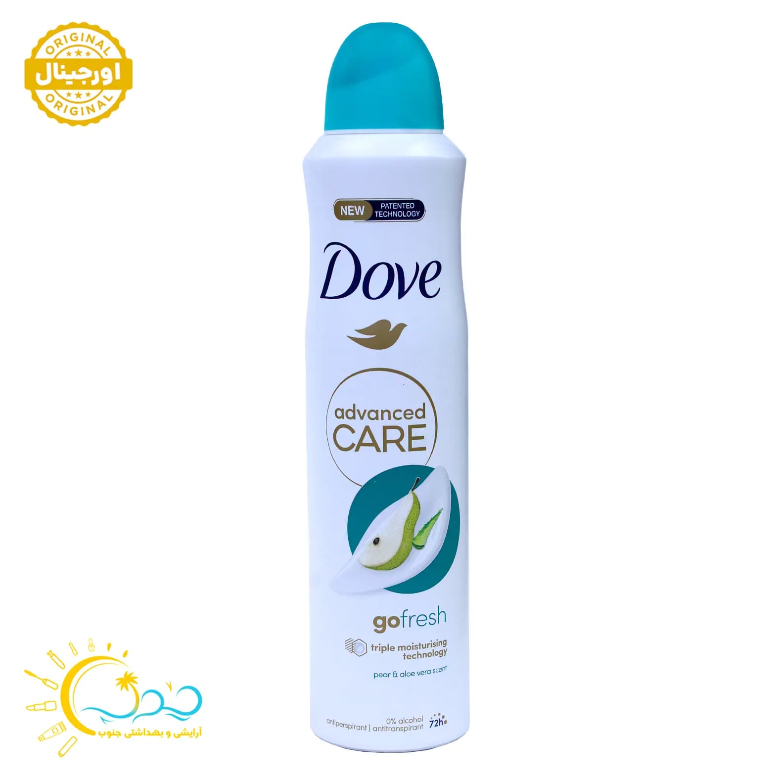 اسپری ضد تعریق گلابی داو مدل Go Fresh حجم 250 میلیلیتر