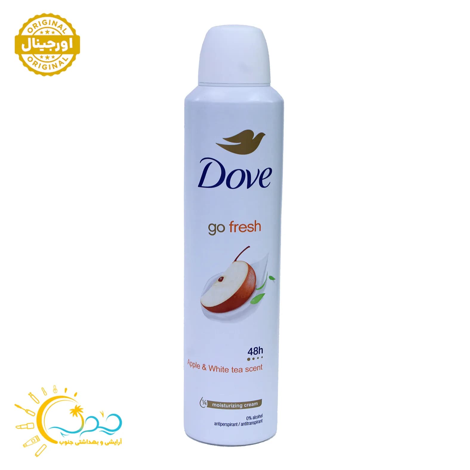 اسپری ضد تعریق داو (انگلیسی اورجینال)GO FRESH با رایحه سیب حجم 250 میل — تصویر ۲