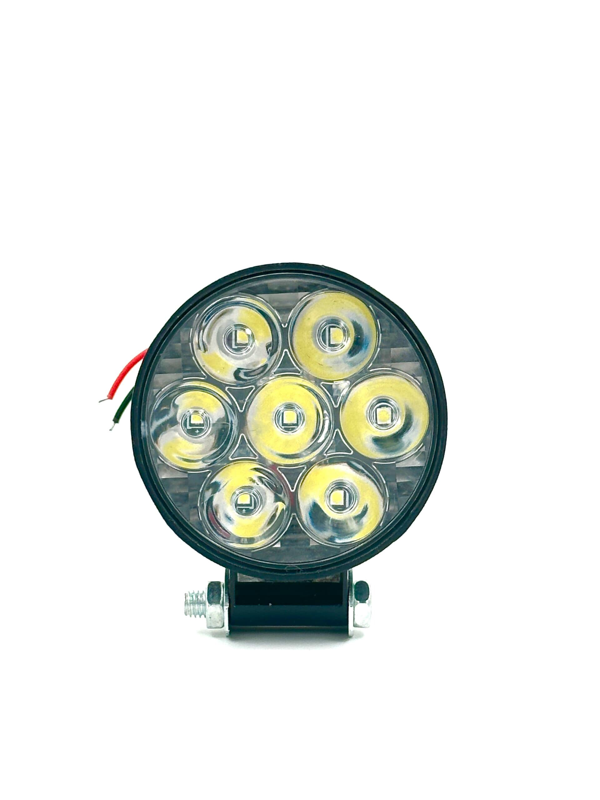 پرژکتور 7 ال-ای-دی گرد مینی - آفرودی / 12 - 24 ولت ( بسته یک عددی ) — تصویر ۲