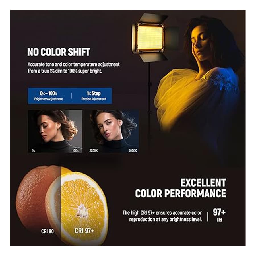 نور ال ای دی نیور NEEWER LED Light RGB660 PRO II — تصویر ۸