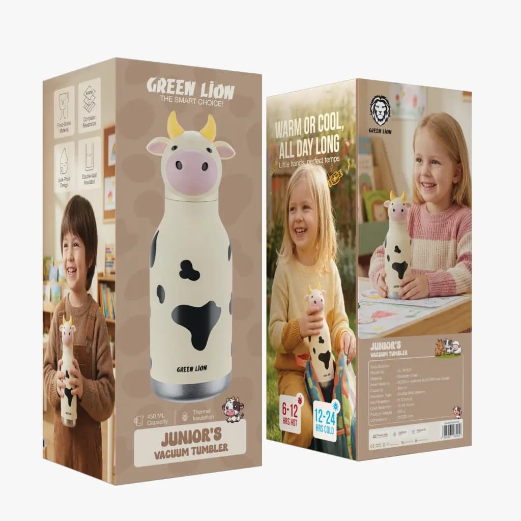 ماگ وکیوم کودک گرین لاین Juniors Tumbler 450ml — تصویر ۶