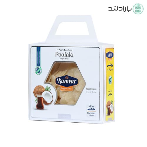 پولکی نارگیلی بدون قند و رژیمی لاکچری کامور