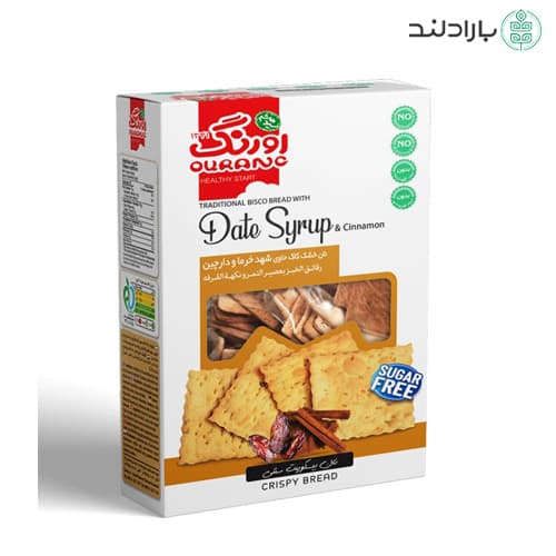 بیسکویت نان کاک حاوی شهد خرما و دارچین اورنگ — تصویر ۴