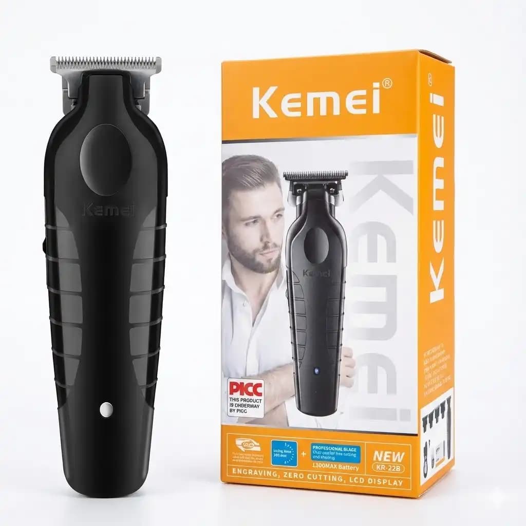 ماشین اصلاح خط زن حرفهای کیمی Kemei مدل KM-2299 صفر زن و سایه زن (تیغه T شکل) جعبه طلایی — تصویر ۲