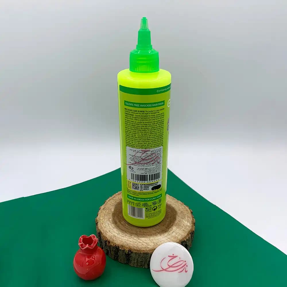 کرم موی بدون آبکشی گارنیک GARNIC مدل Avocado Oil Repair هیر فود مخصوص موهای فر حجم 300 میلی لیتر — تصویر ۳
