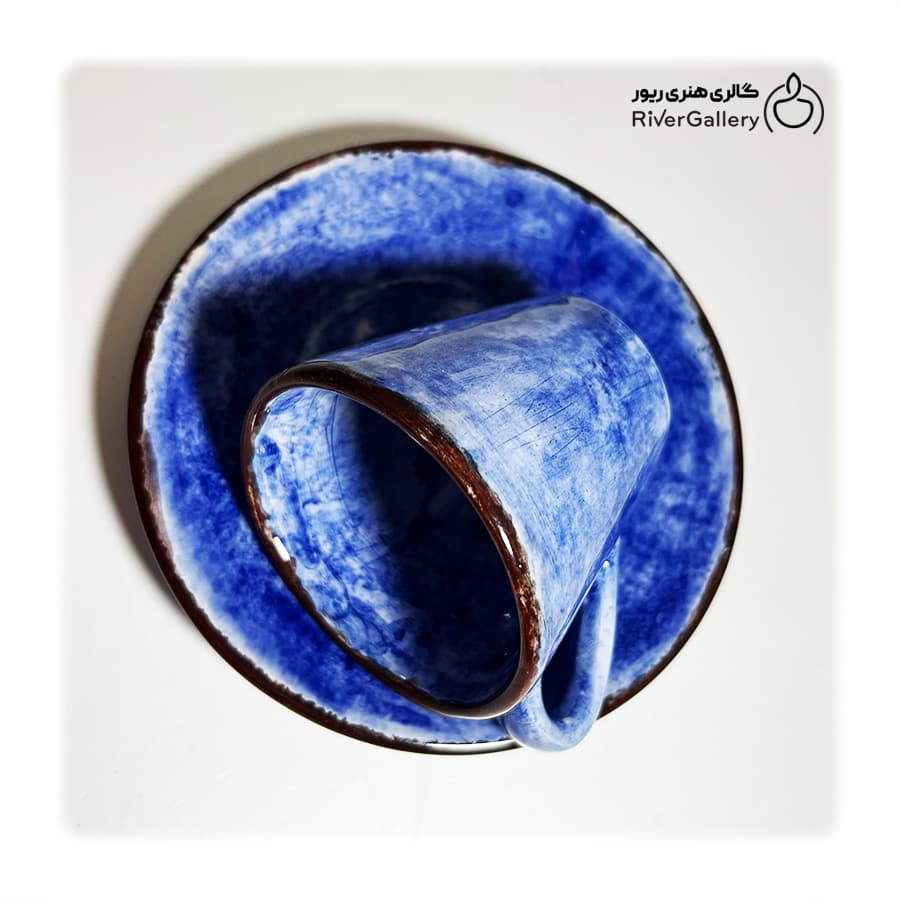 فنجان و نعلبکی اسپرسو سرامیکی دریا — تصویر ۷